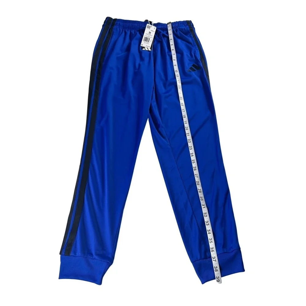 Adidas Mens M 3S‎ TR RT PT Track Pants Team Blue Straight Leg JI8813 Size M NWT